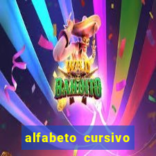 alfabeto cursivo para treinar caligrafia